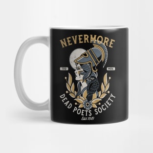 Nevermore Dead Poets Society - Vintage Distressed Traditional Tattoo Mug